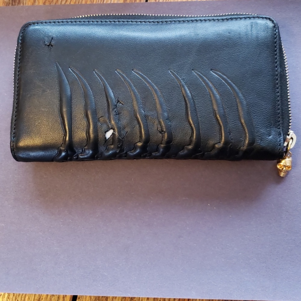 Authentic Alexander McQueen zip around wallet